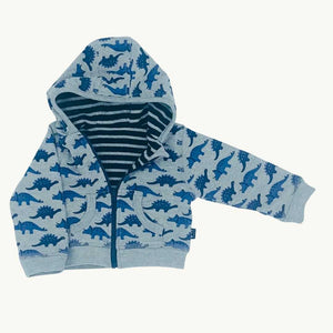 Hardly Worn Jojo Maman Bebe reversible dino hoodie size 3-6 months