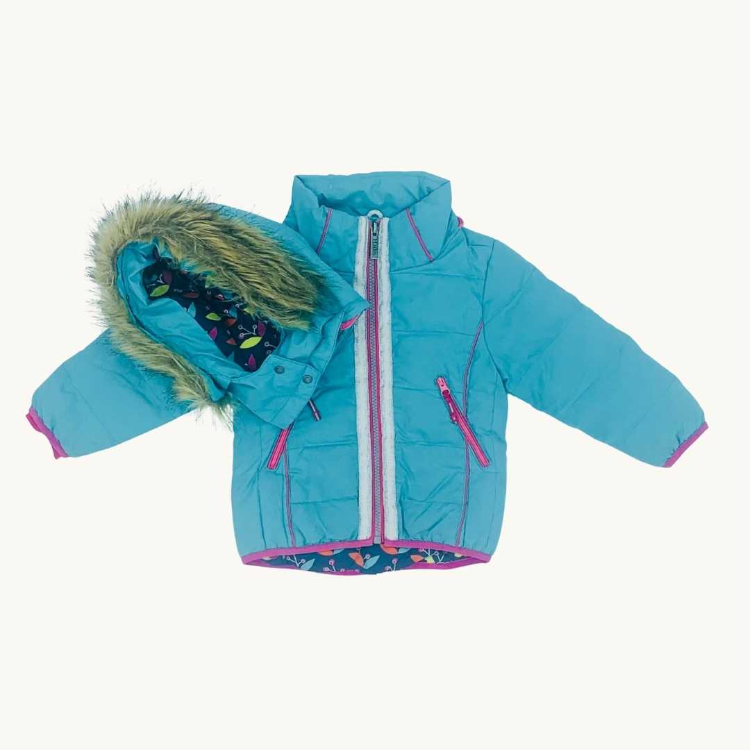 Hardly Worn Hatley duck-down snow jacket size 1-2 years
