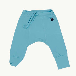 Hardly Worn Polarn O Pyret blue joggers size 2-4 months