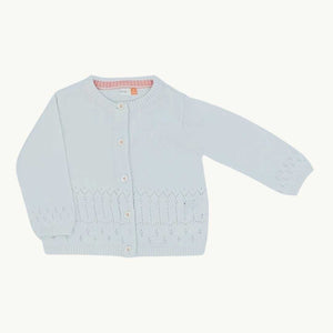 Hardly Worn John Lewis white knitted cardigan size 3-6 months