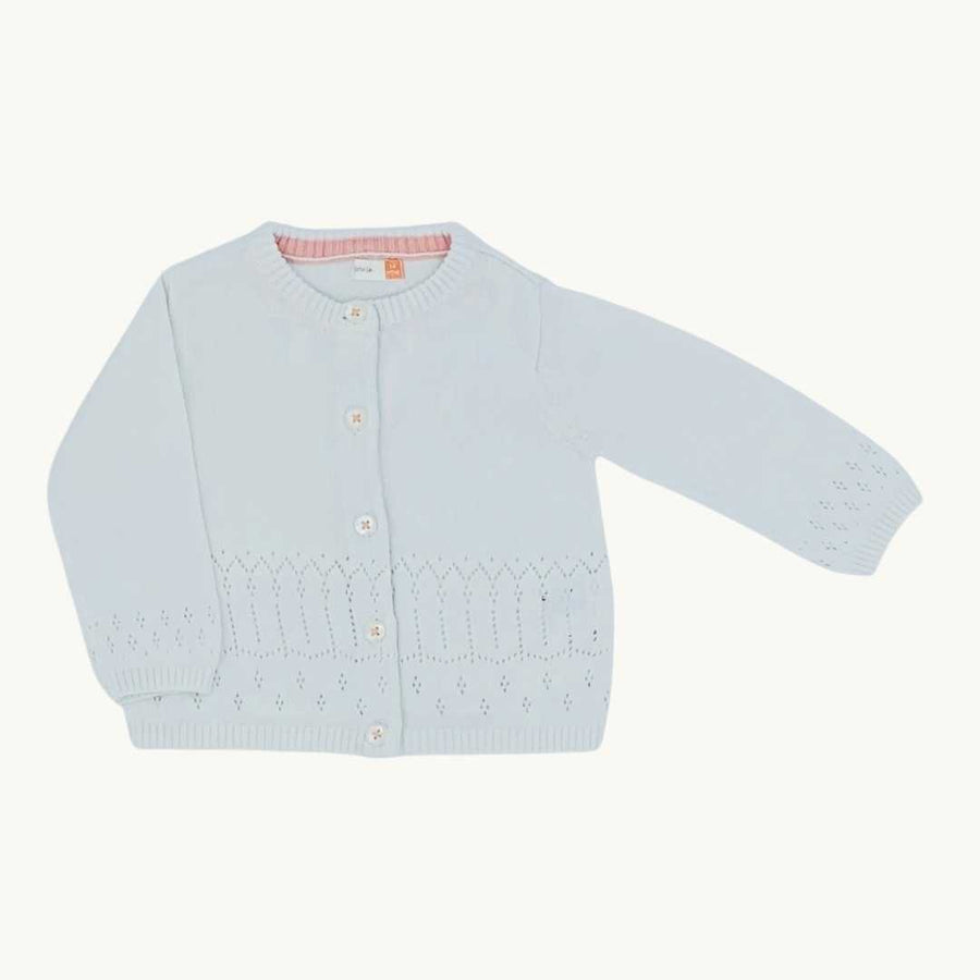 Hardly Worn John Lewis white knitted cardigan size 3-6 months