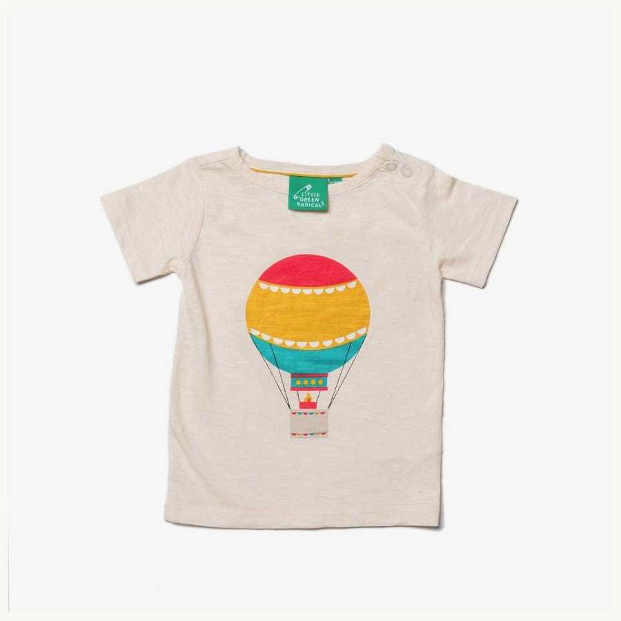 New Little Green Radicals hot air balloon t-shirt size 0-3 months