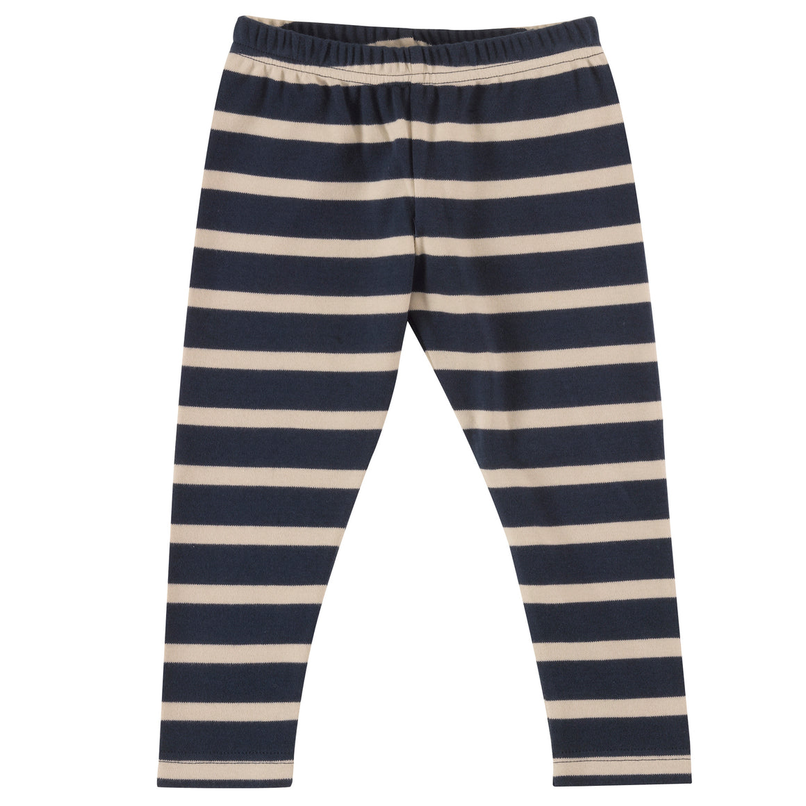 Leggings in Ink Blue breton stripe