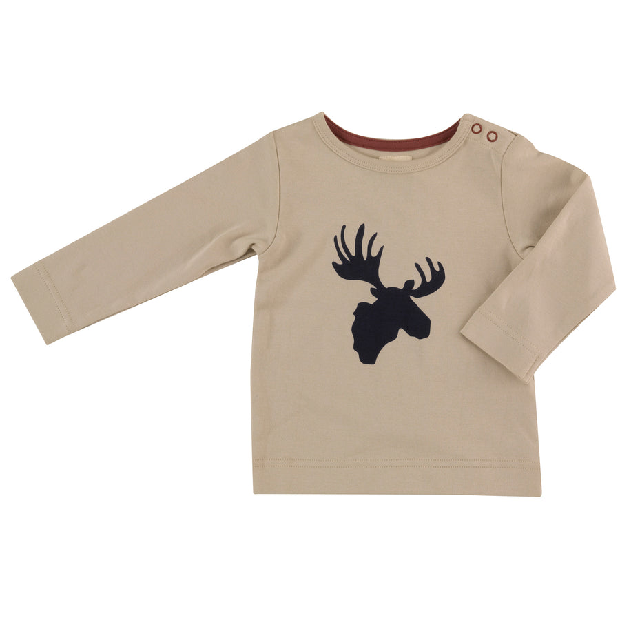 Long sleeve t-shirt with Moose print