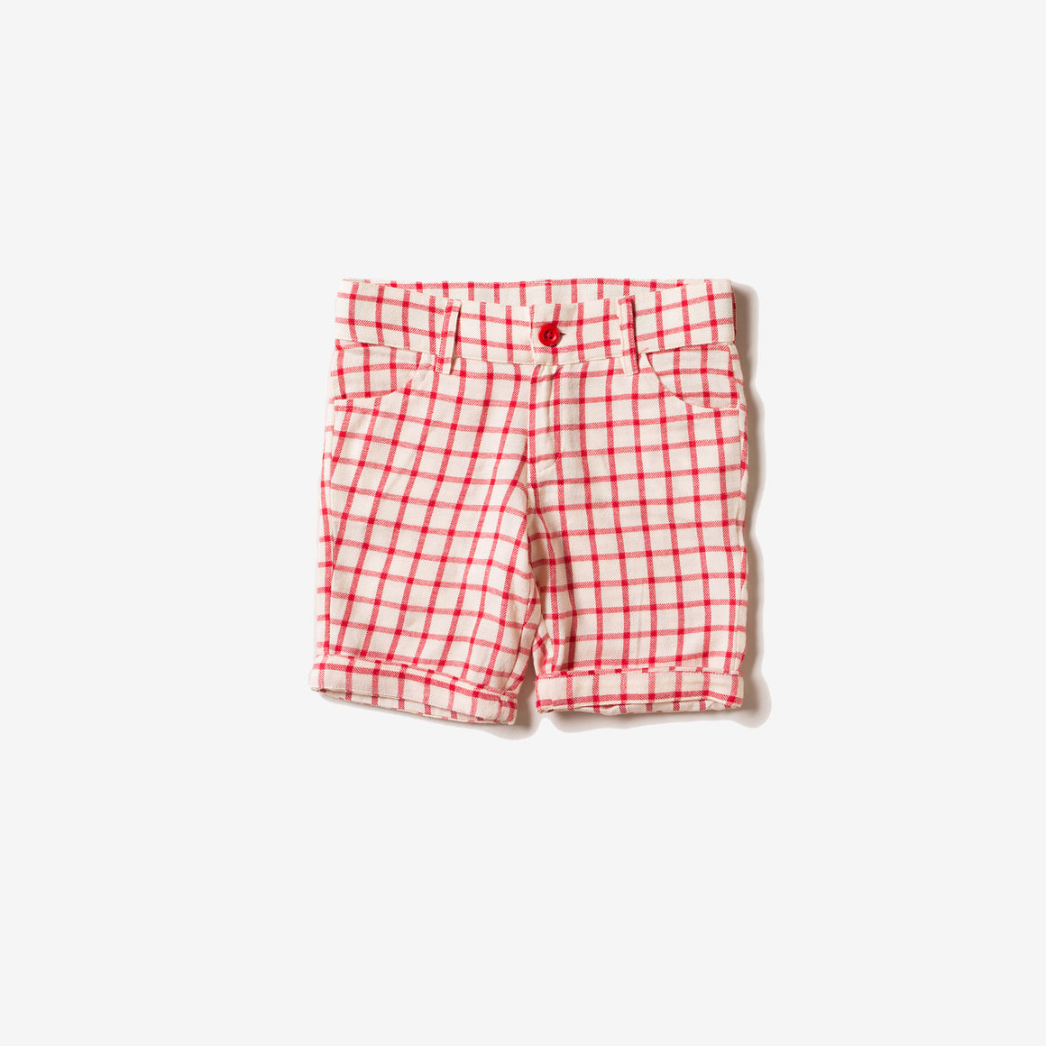Red Check Sunshine Shorts