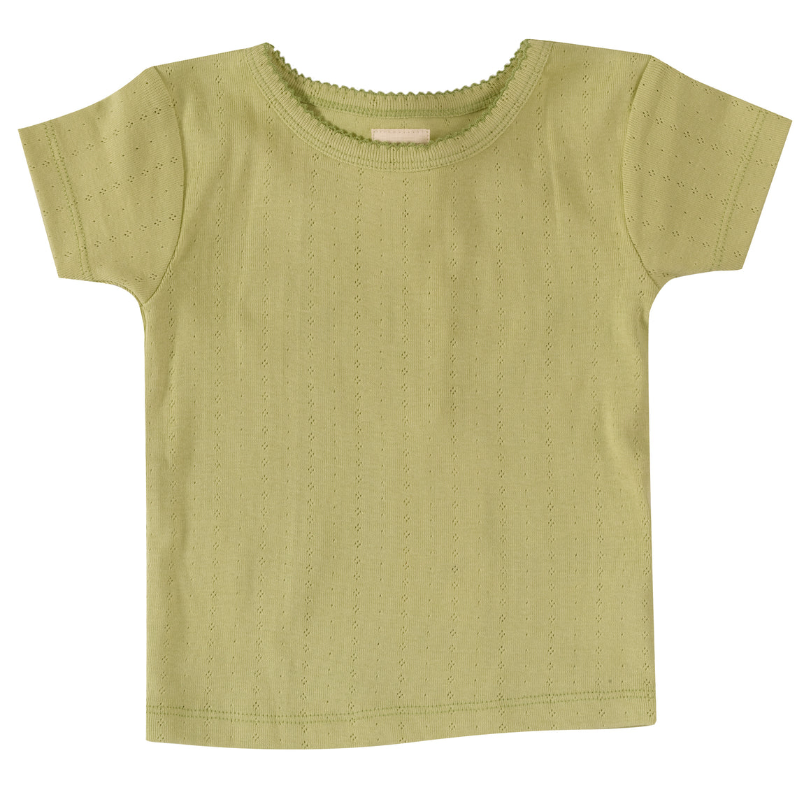 Pointelle T-shirt in Beechnut