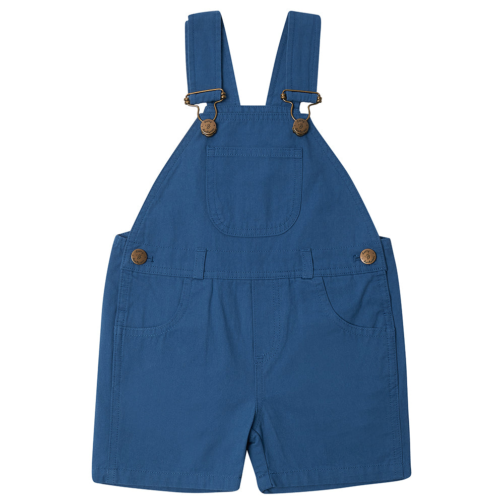 Dungaree Shorts in Cobalt Blue