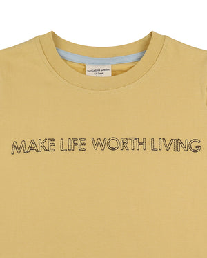 Living Life embroidered t-shirt