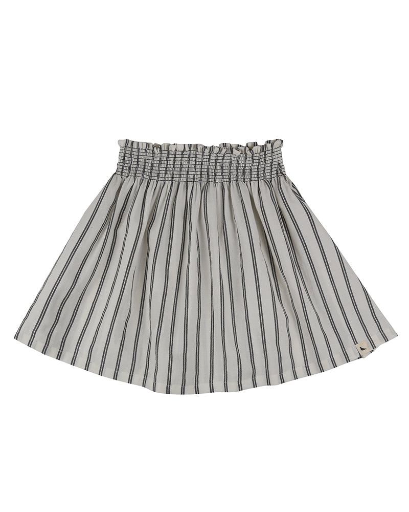 Wide striped skirt