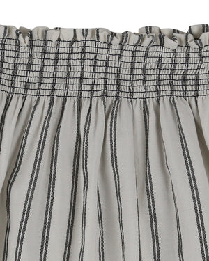 Wide striped skirt